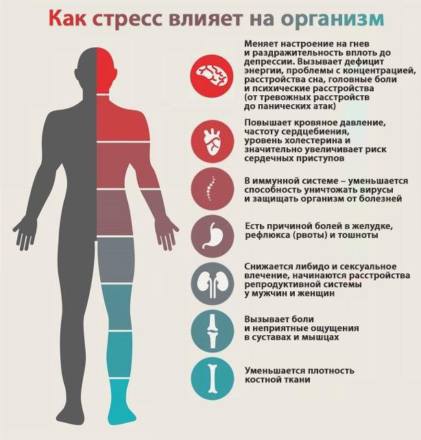 влияние стресса на организм